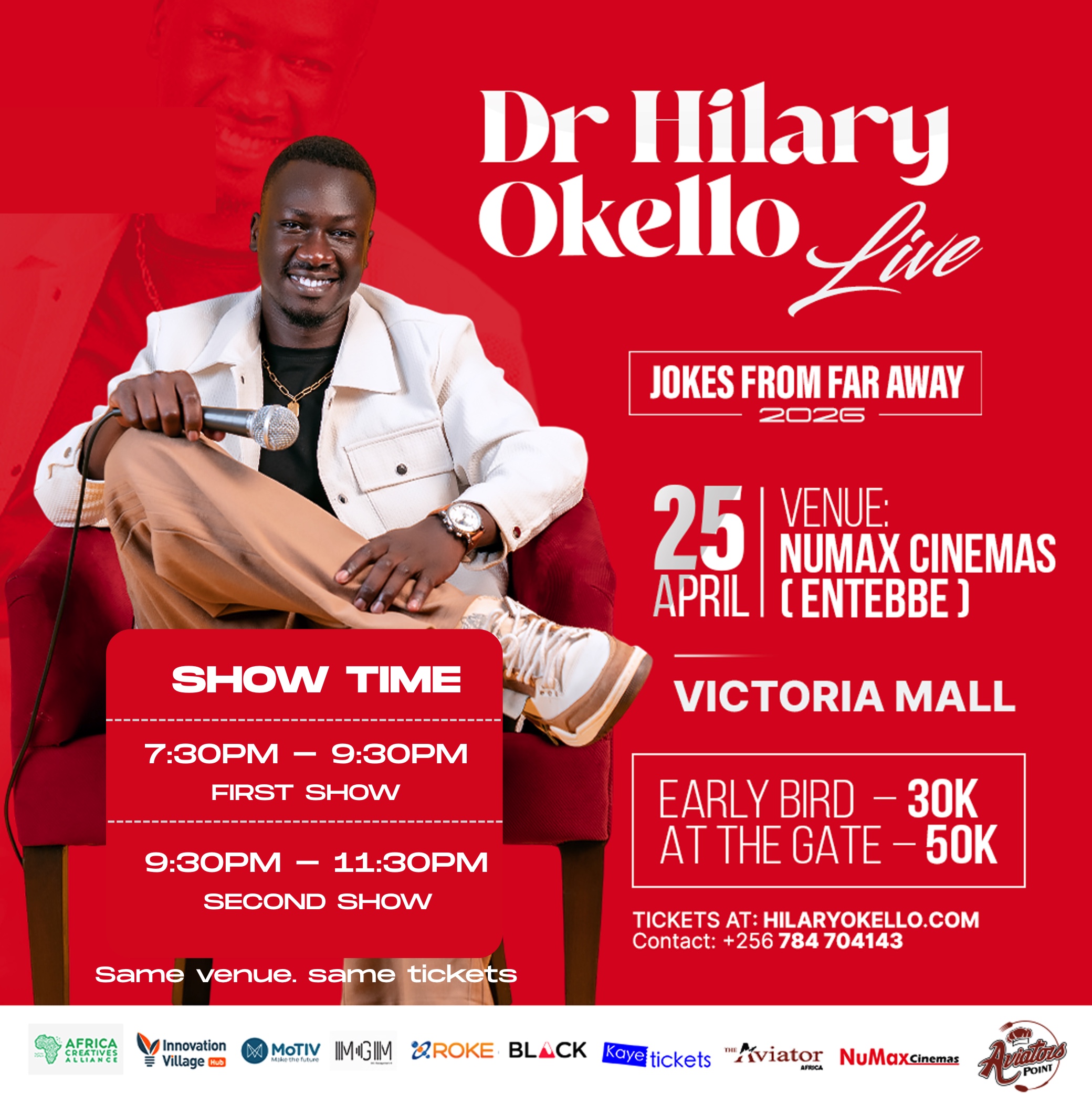 Dr Hilary Okello Live: Jokes From Far Away 2026