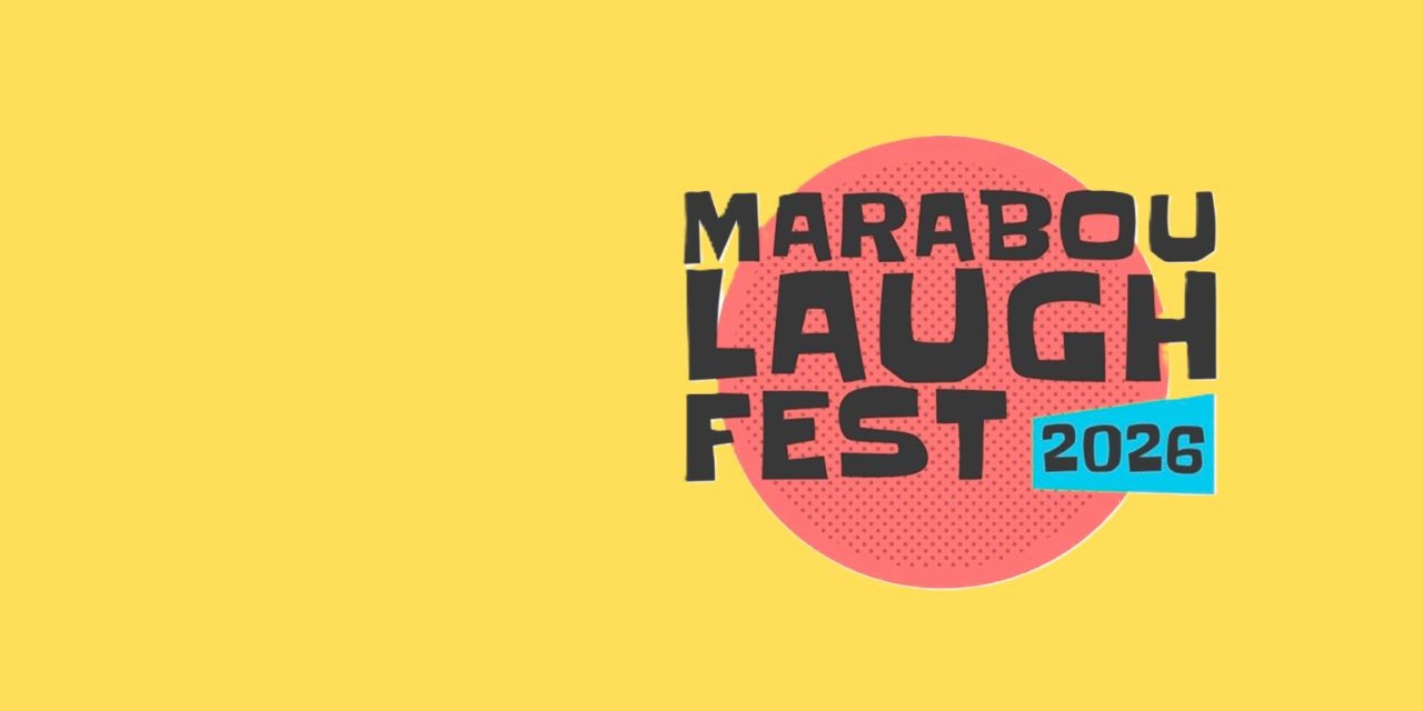 Promotional artwork for Marabou Laugh Fest: Too Hilarious, a comedy event presented by Laughing Maraboustork.